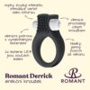 Romant Derrick erekční kroužek s vibrační patronou černý