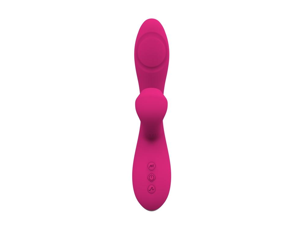 Romant-Flap-vibrator-rabbit-s-poklepem-a-tlakovym-stimulatorem-na-klitoris-ruzovy-12 Romant Flap vibrátor rabbit s poklepem a tlakovým stimulátorem na klitoris růžový