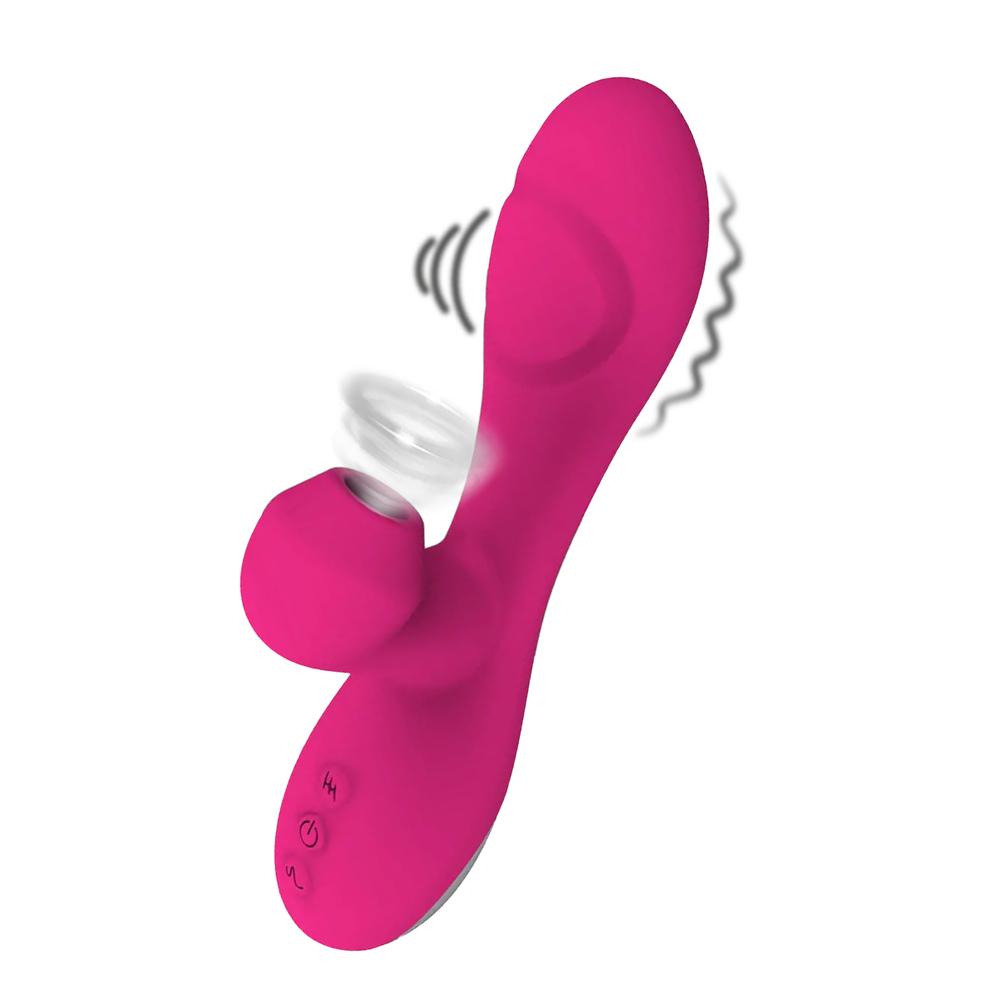 Romant-Flap-vibrator-rabbit-s-poklepem-a-tlakovym-stimulatorem-na-klitoris-ruzovy Romant Flap vibrátor rabbit s poklepem a tlakovým stimulátorem na klitoris růžový