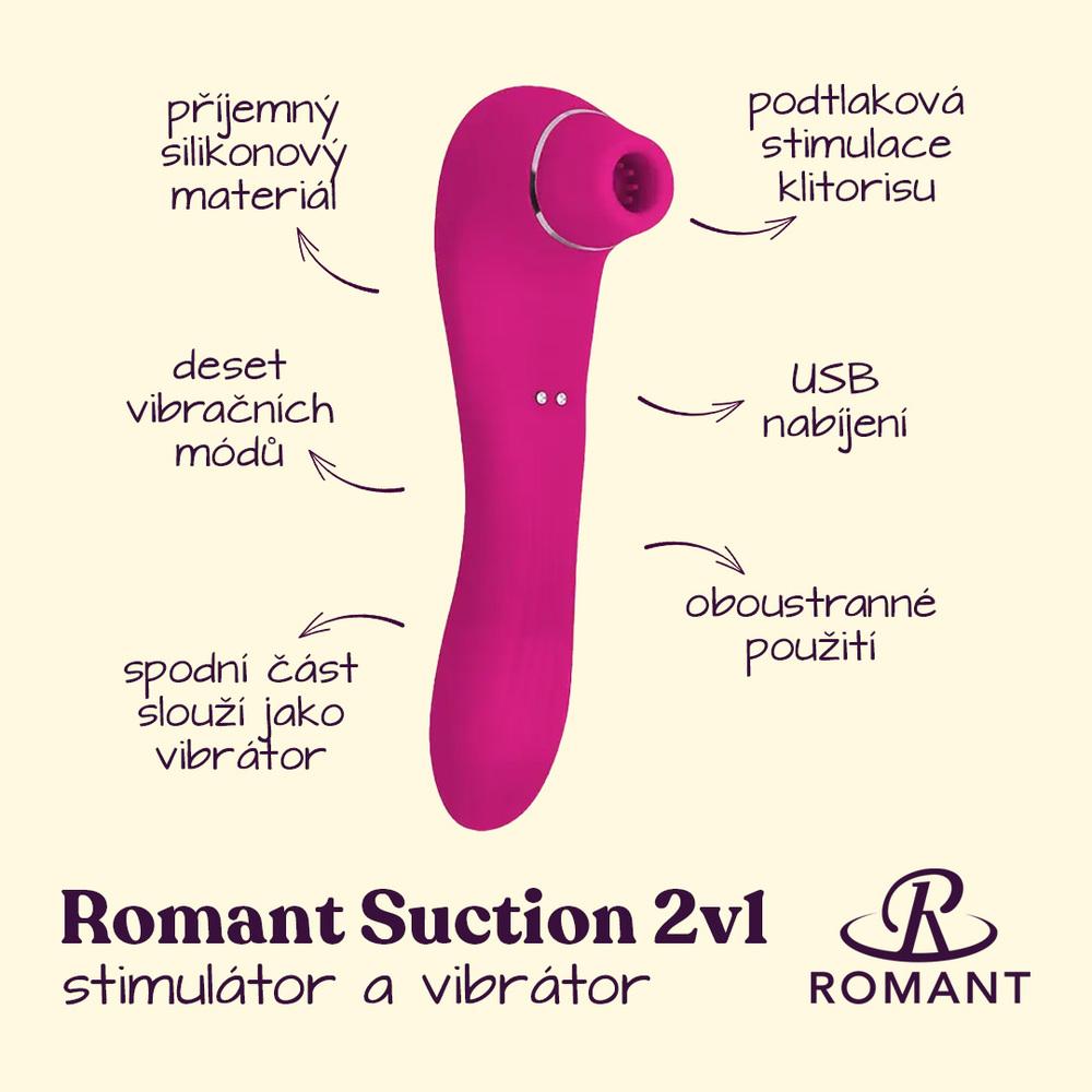 Romant-Suction-2v1-stimulator-a-vibrator-ruzovy-2 Romant Suction 2v1 stimulátor a vibrátor růžový