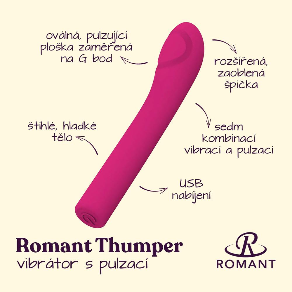Romant-Thumper-vibrator-na-G-bod-s-pulzaci-ruzovy-2 Romant Thumper vibrátor na G-bod s pulzací růžový