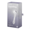 Satisfyer Dazzling Crystal 1 oboustranné skleněné dildo - transparentní