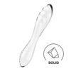 Satisfyer Dazzling Crystal 1 oboustranné skleněné dildo - transparentní
