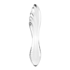 Satisfyer Dazzling Crystal 1 oboustranné skleněné dildo - transparentní