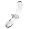 Satisfyer Double Crystal oboustranné skleněné dildo - transparentní