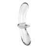 Satisfyer Double Crystal oboustranné skleněné dildo - transparentní
