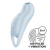 Satisfyer Pocket Pro 1 stimulátor na klitoris - modrý
