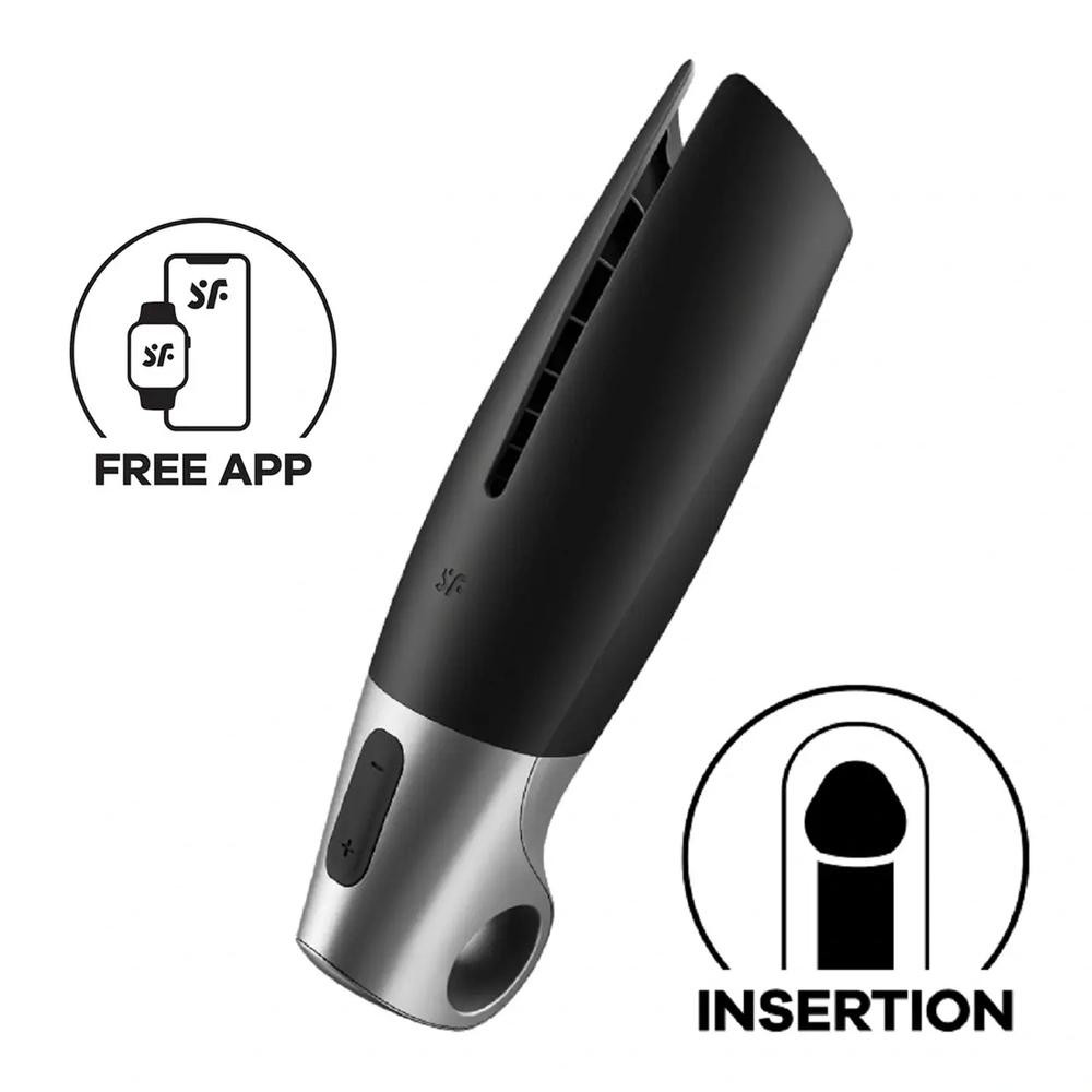 Satisfyer-Power-Masturbator-black-silver Satisfyer Power Masturbátor - black silver