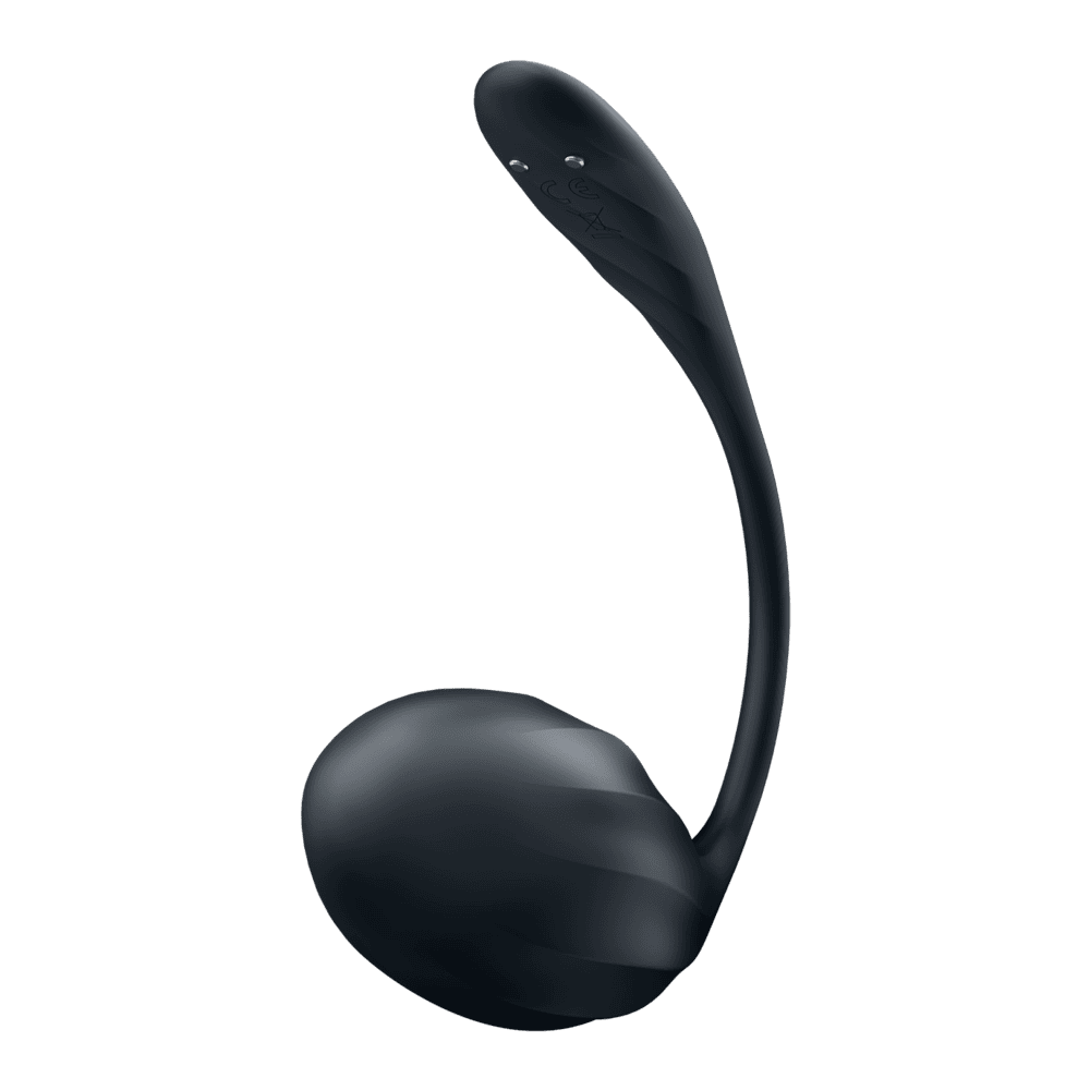 Satisfyer-Ribbed-Petal-vibracni-vajicko-cerne-2 Satisfyer Ribbed Petal vibrační vajíčko - černé