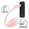 Satisfyer Ribbed Petal vibrační vajíčko - růžové