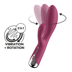 Satisfyer Spinning Rabbit 1vibrátor - vínový