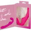 Strapless strap-on Vibrátor - růžový
