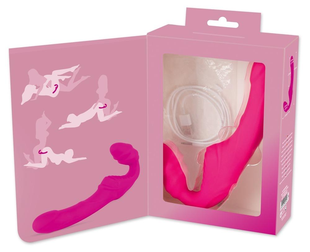 Strapless-strap-on-Vibrator-ruzovy-14 Strapless strap-on Vibrátor - růžový