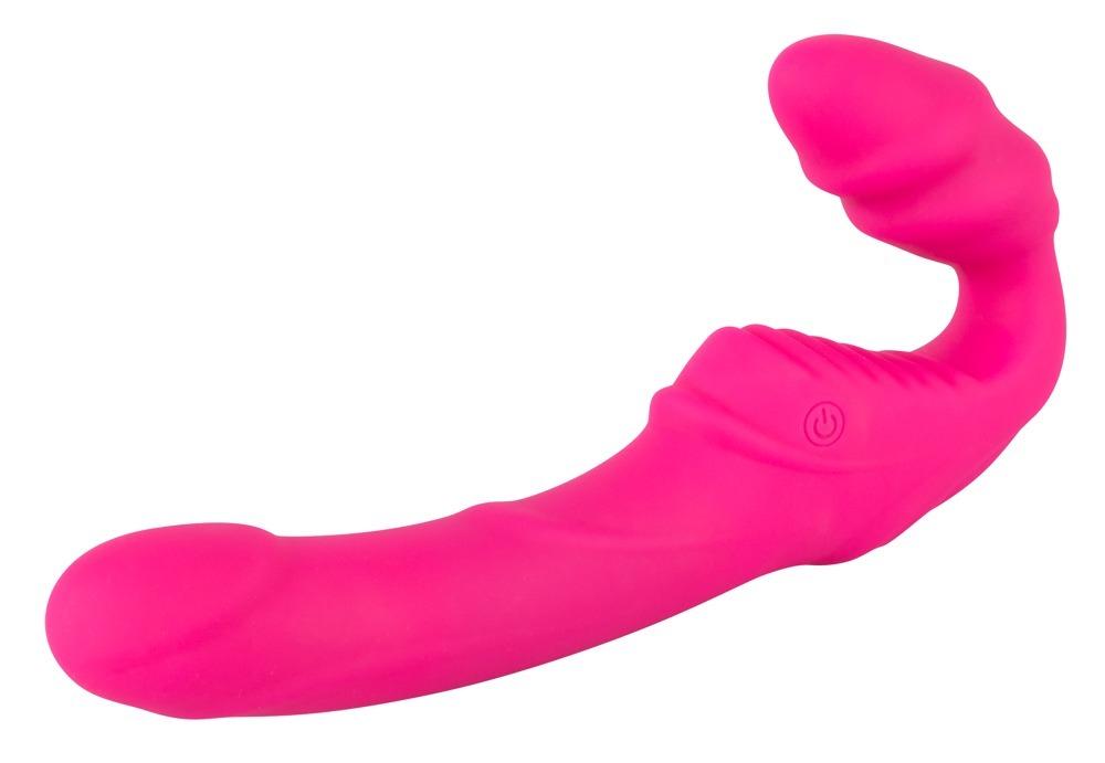 Strapless-strap-on-Vibrator-ruzovy-4 Strapless strap-on Vibrátor - růžový