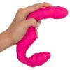 Strapless strap-on Vibrátor - růžový
