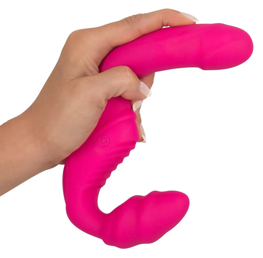 Strapless-strap-on-Vibrator-ruzovy-6 Strapless strap-on Vibrátor - růžový