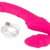 Strapless strap-on Vibrátor - růžový