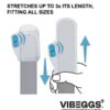 VIBEGGS Blow Misty vibrační masturbátor