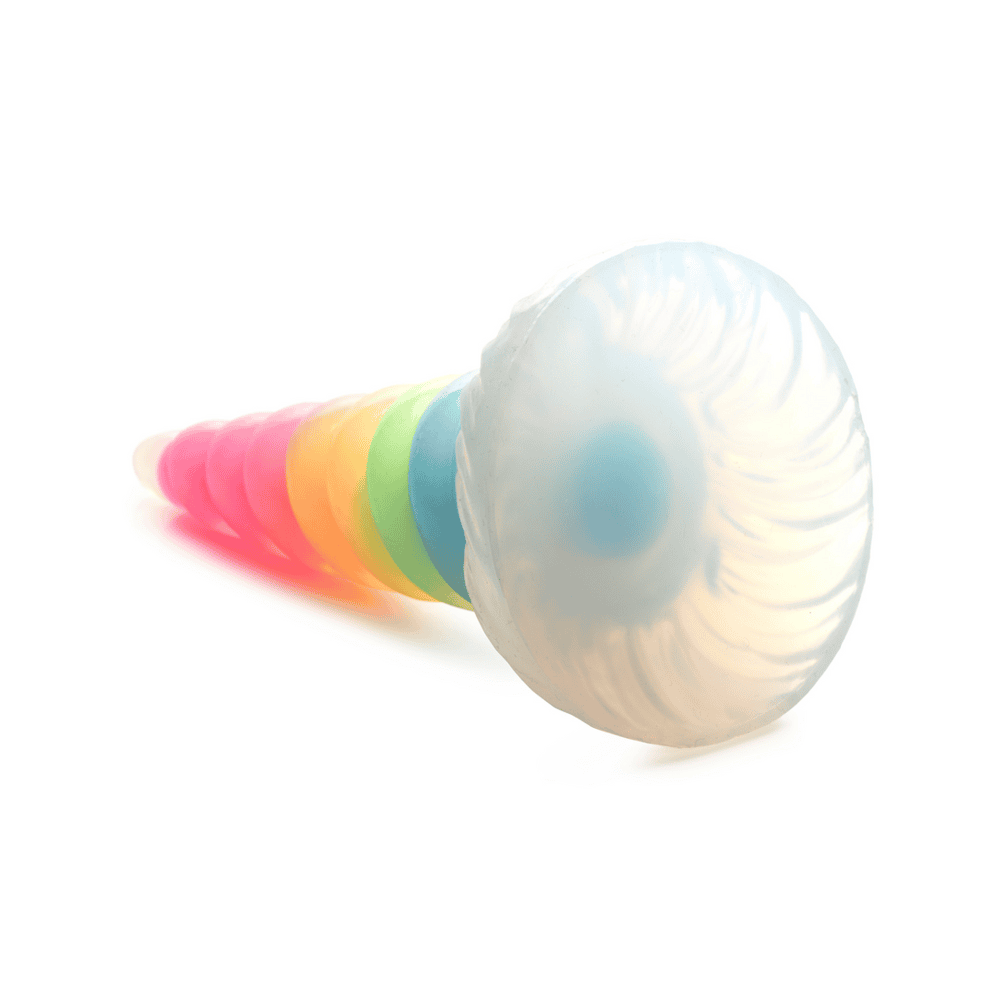 XR-Brands-dildo-UniGlow-Glow-in-the-Dark-Rainbow-4 XR Brands dildo UniGlow - Glow-in-the-Dark Rainbow