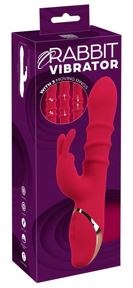 You2toys-Rabbit-vibrator-se-3-pohyblivymi-prstenci-12 You2toys Rabbit vibrátor se 3 pohyblivými prstenci
