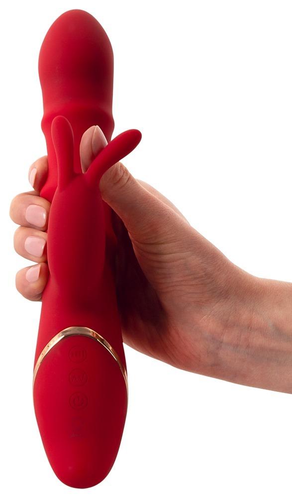 You2toys-Rabbit-vibrator-se-3-pohyblivymi-prstenci-6 You2toys Rabbit vibrátor se 3 pohyblivými prstenci