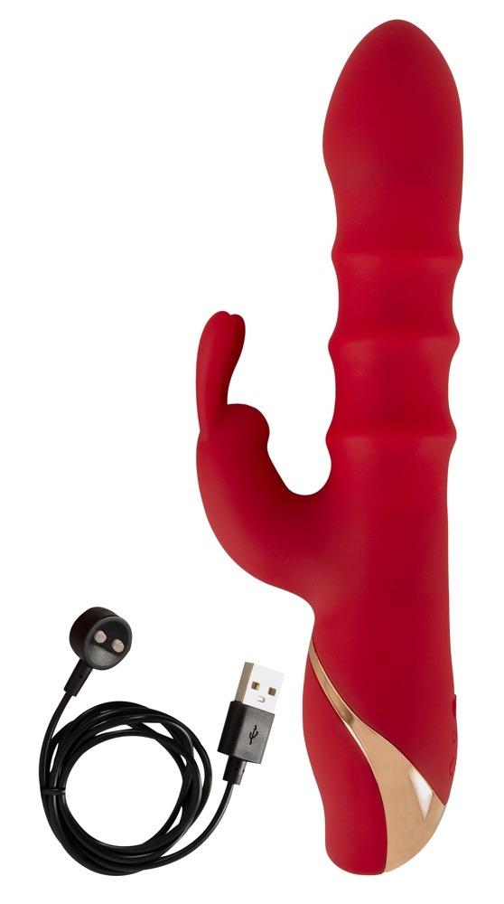 You2toys-Rabbit-vibrator-se-3-pohyblivymi-prstenci-8 You2toys Rabbit vibrátor se 3 pohyblivými prstenci
