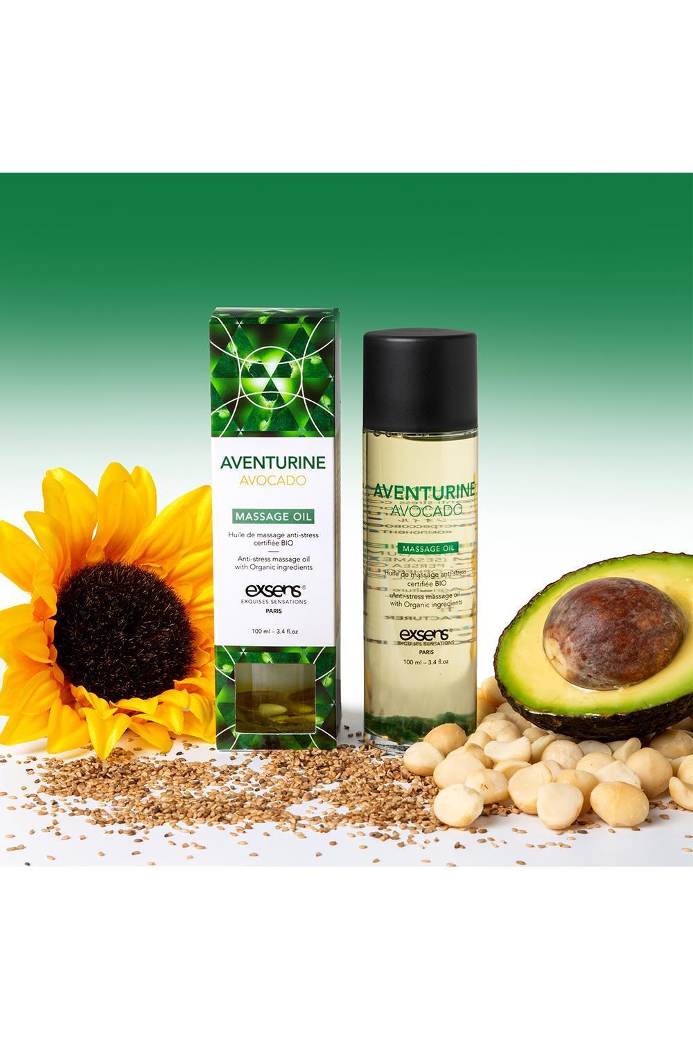exsens-Organic-masazni-olej-Aventurine-avocado-100-ml-4 exsens Organic masážní olej - Aventurine avocado 100 ml
