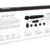 leWand Die cast masážní hlavice - černá